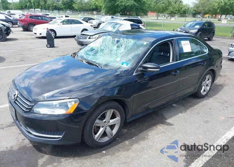 2012 Volkswagen Passat 2.5L Se из США, поврежденный, VIN 1VWBP7A34CC078416